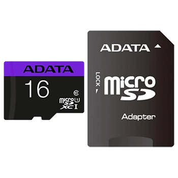 کارت حافظه‌ microSDHC ای دیتا مدل Premier کلاس 10 استاندارد UHS-I U1 سرعت 80MBps ظرفیت 16 گیگابایت به همراه با آداپتور SD